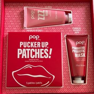 3x Pop Beauty Set - Pucker Up Patches and Probiotic and ZZZ Mask Set